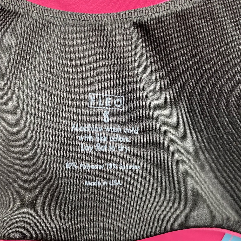 Fleo Bodysuit Small Pink Activewear Singlet One Piece Weightlifting NEW - Picture 7 of 15